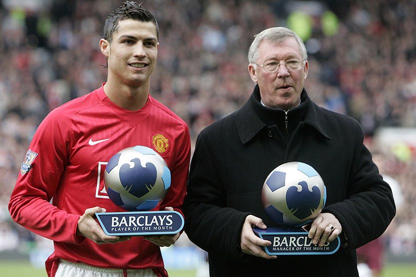 Kristijano Ronaldo i Aleks Ferguson Kristijano Ronaldo i Aleks Ferguson