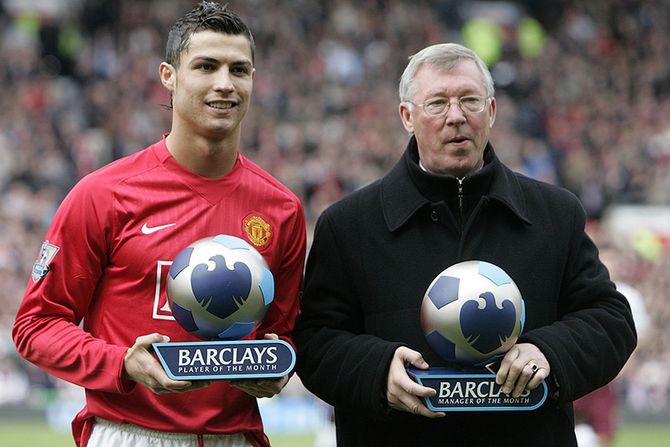 Kristijano Ronaldo i Aleks Ferguson Kristijano Ronaldo i Aleks Ferguson