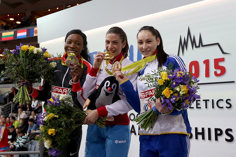 Ivana Španović je osvojila zlatnu medalju na Evropskom dvoranskom prvenstvu u atletici, u Pragu
