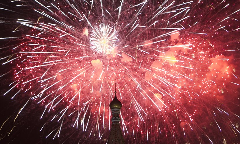 Vatromet na proslavi Dana pobede u Moskvi