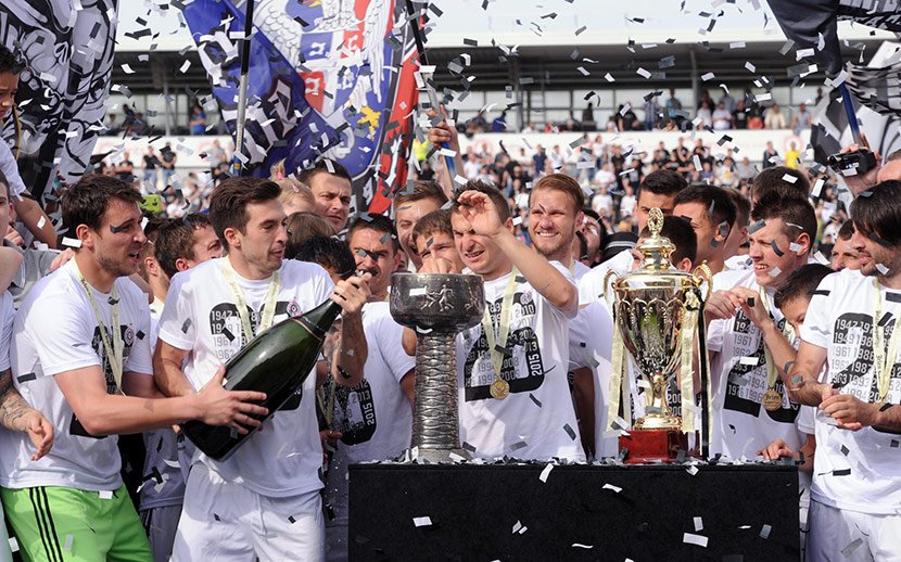 FK Partizan, proslava titule
