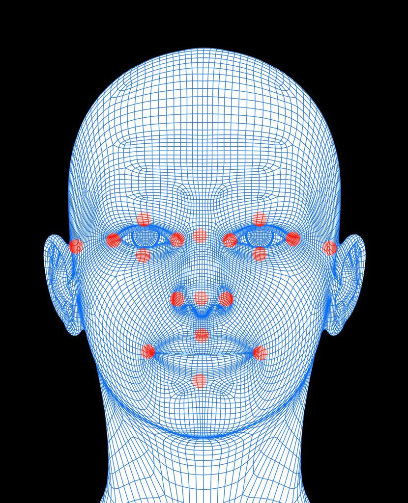 Prepoznavanje face lica, biometrička mapa lica