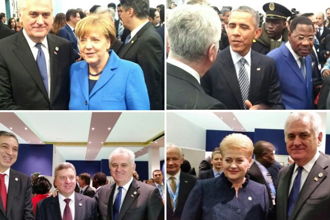 Predsednik Tomislav Nikolic, Angela Merkel, Barak Obama, Predsednici Crne Gore i Makedonije, Predsednica Litvanije