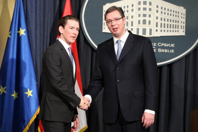 Sebastijan Kurc i Aleksandar Vučić