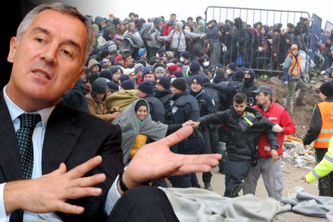 Milo Đukanović, Izbeglice, migranti