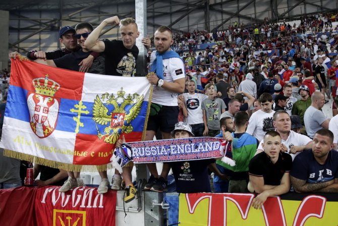 UEFA Euro 2016, Evropsko prvenstvo u fudbalu, Engleska - Rusija, ruski navijači