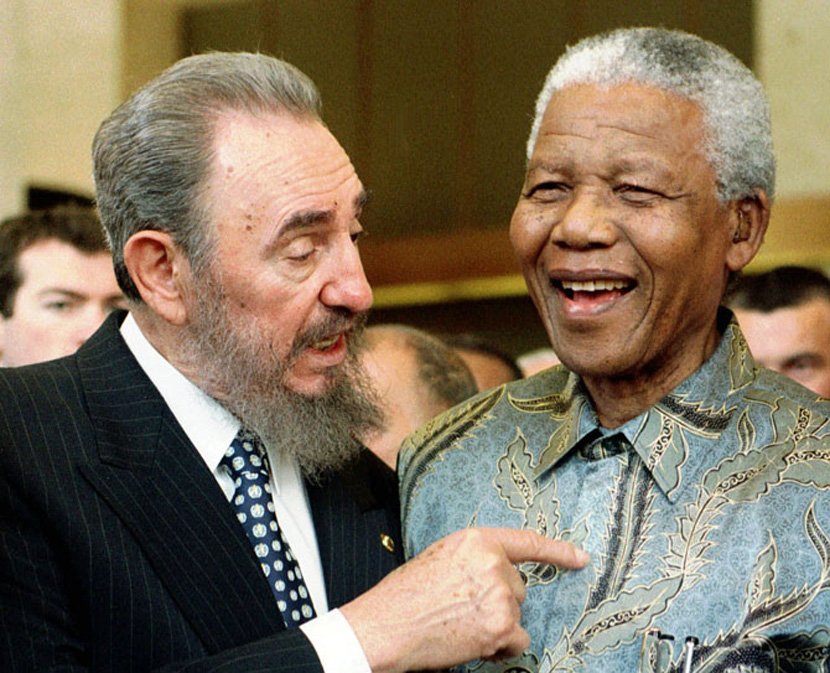 Nelson Mandela i Fidel Kastro
