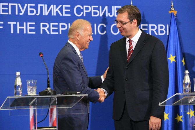 Džozef Bajden, Aleksandar Vučić