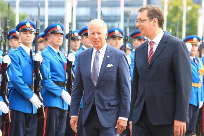 Džo Bajden, Aleksandar Vučić