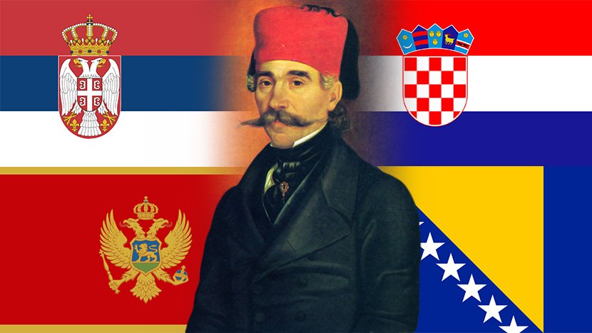 Vuk Stefanović Karadžić, Srbija, Hrvatska, Bosna, Crna Gora