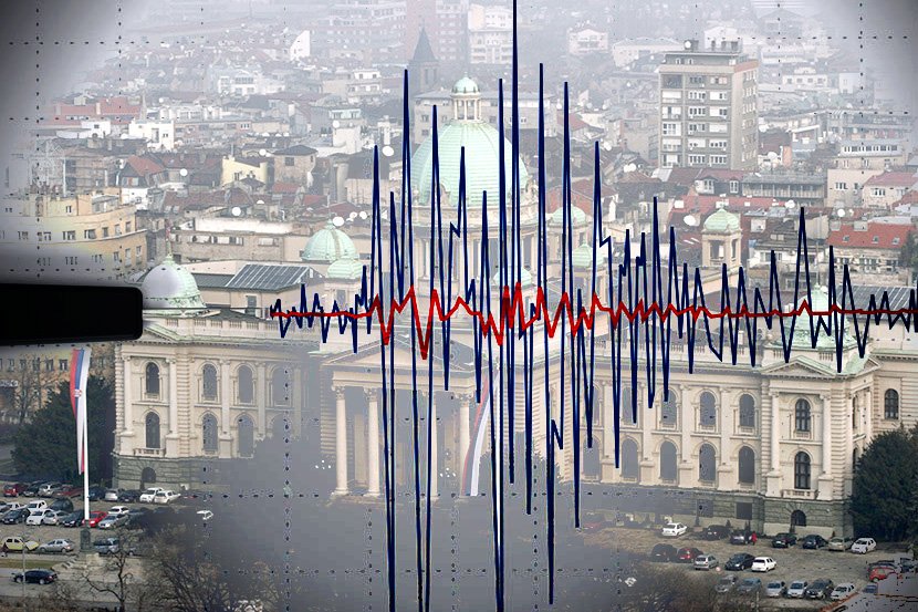 Panorama Beograda, zemljotres
