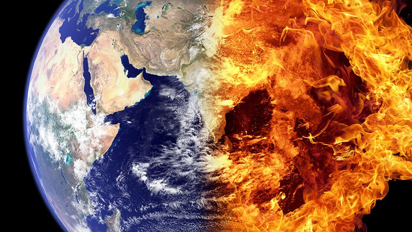 Planeta Zemlja nestaje u plamenu, apokalipsa