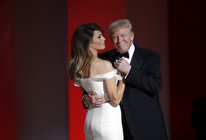 Inauguracioni bal, Melanija i Donald Tramp
