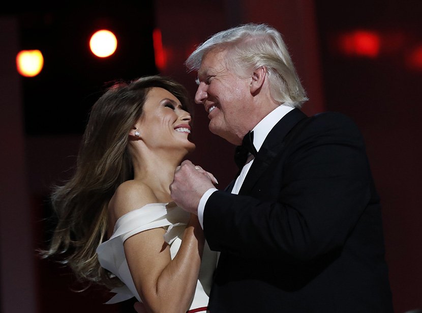 Inauguracioni bal, Melanija i Donald Tramp