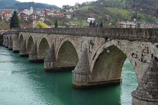 Višegrad, most, Drina, na Drini ćuprija