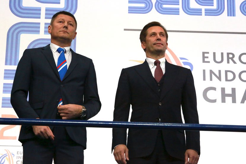 Slobodan Branković, Veselin Jevrosimović, Dvoransko evropsko prvenstvo u atletici, Beograd 2017, Arena