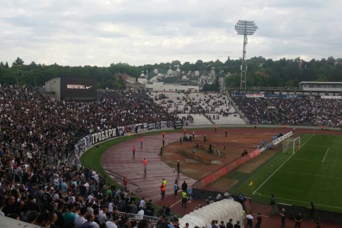 FK Partizan - FK Mladost Lučani, stadion JNA, Grobari