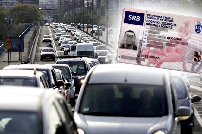 Vozačka dozvola, Gužva u saobraćaju, Brankov most, vozači