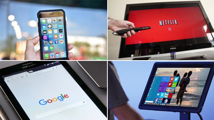 Google, Netflix, iPhone, desktop računar