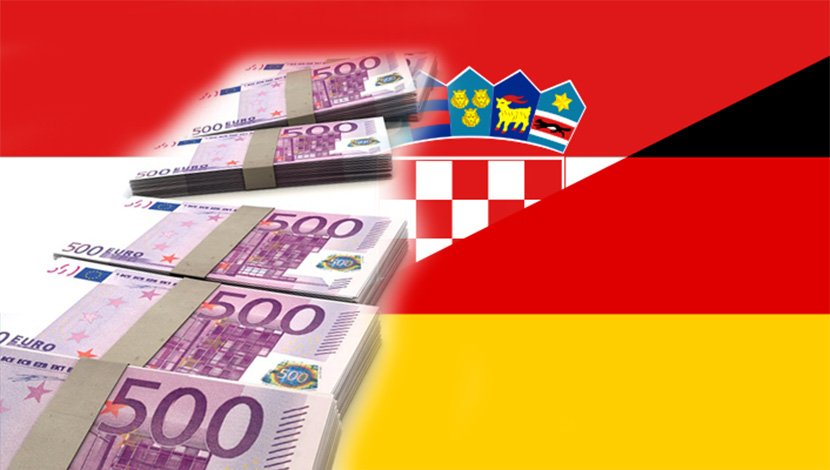 Zastave, Nemačka Hrvatska evri