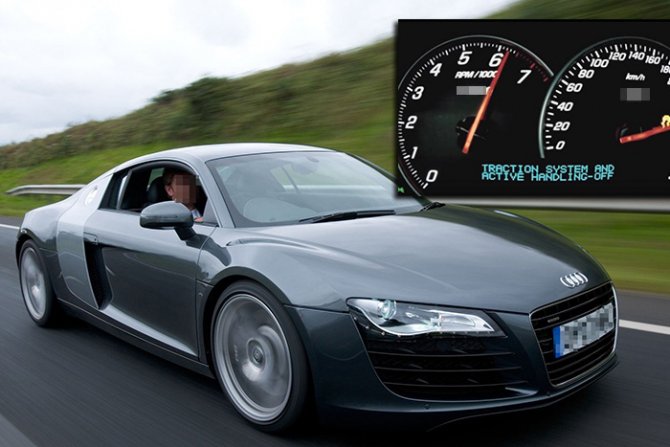 Brzinomer, brza vožnja, AUDI Brzinomer, brza vožnja, AUDI