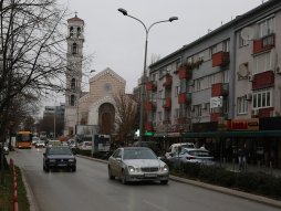 Kosovo, Priština, grad, panorama, ulica