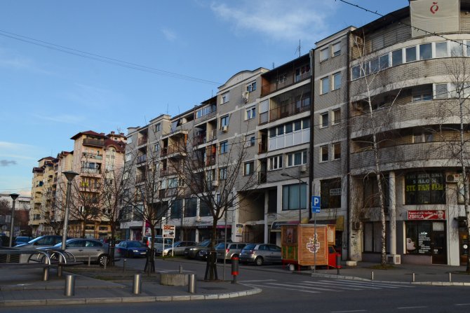 Kraljevo, centar grada panorama