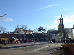 Kraljevo, centar grada panorama