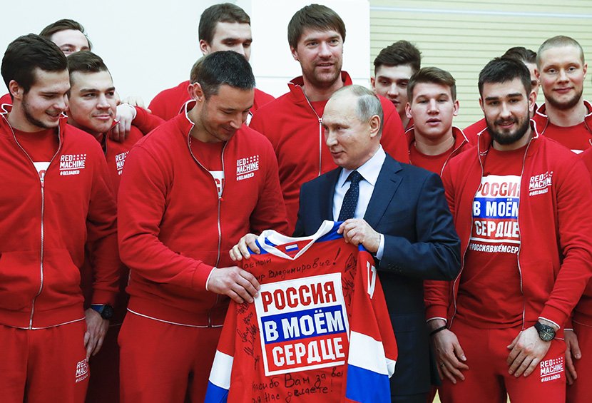 Vladimir Putin, sportisti, Olimpijci