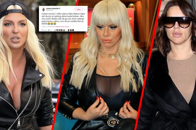 Jelena Karleuša JK, Dara Bubamara, Seka Aleksić