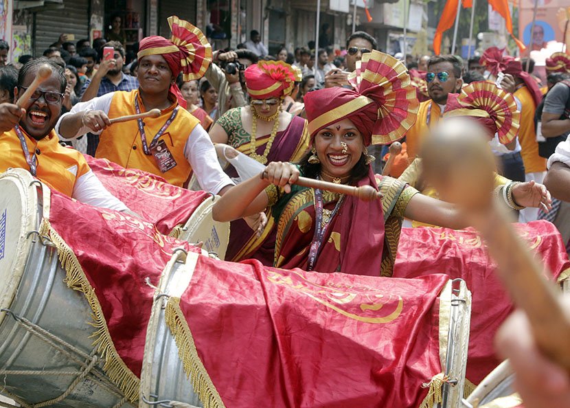 Proslava Nove godinu u Maharaštri u Mumbaiju, Indija, 18. marta 2018. godine.