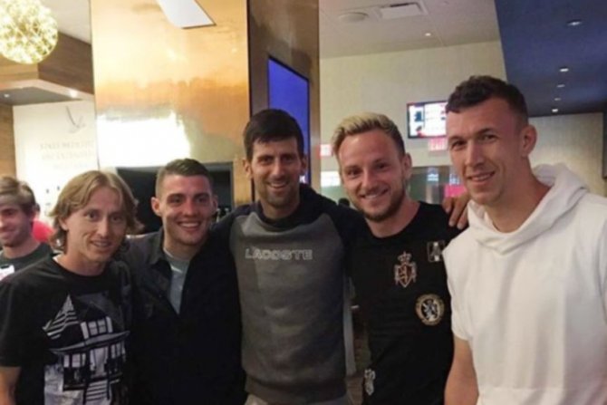 Novak Đoković, Luka Modrić, Mateo Kovačić, Ivan Rakitić, Ivan Perišič, Fudbalska reprezentacija Hrvatske, hrvatski fudbaleri