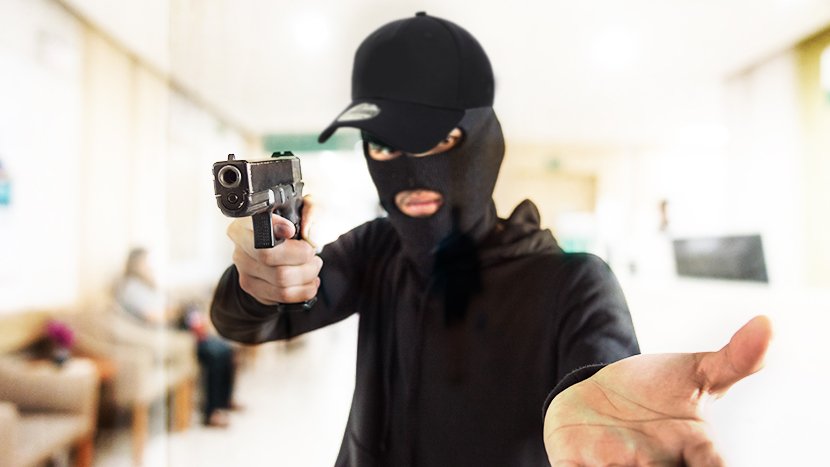 Pljacka banke, kacket, razbojnik Pljacka banke, kacket, razbojnik