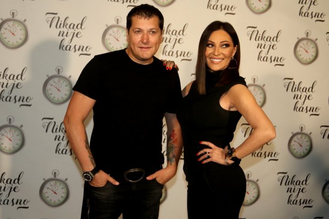 Ceca Ražnatović, Aco Pejović, Nikad nije kasno, snimanje emisije Ceca Ražnatović, Aco Pejović, Nikad nije kasno, snimanje emisije