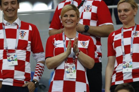 Kolinda Grabar Kitarović, predsednica Hrvatske na utakmici u Rusiji