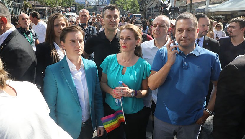 Ana Brnabic, Parada ponosa u Beogradu, Prajd, RECI DA, gej, gay pride 2018.