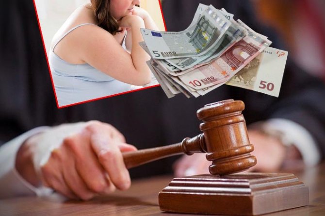 Sudija, sudski čekić, Debela gojazna žena , Evri