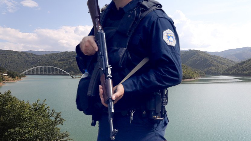 Gazivode, kosovska policija ROSU