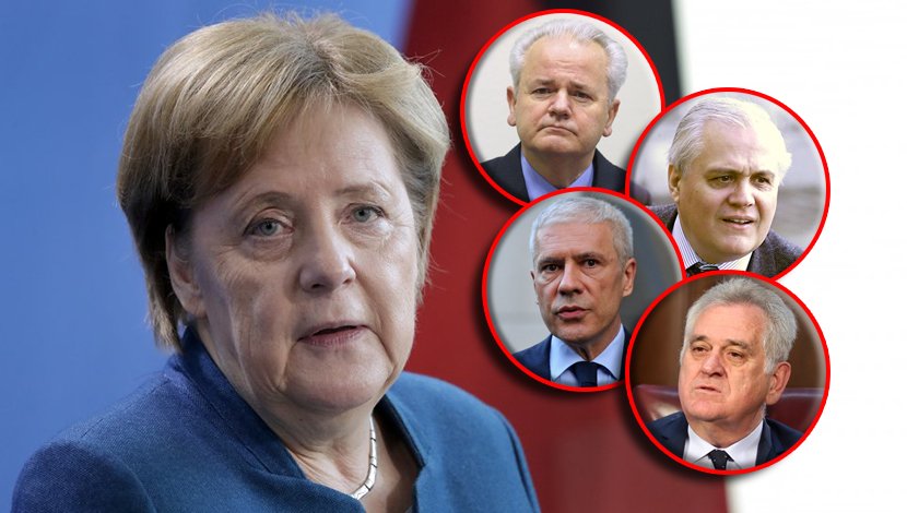 Angela Merkel, Slobodan Milošević,  Milan Milutinović,  Boris Tadić,  Tomislav Nikolić
