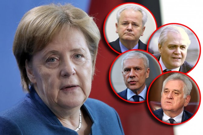 Angela Merkel, Slobodan Milošević,  Milan Milutinović,  Boris Tadić,  Tomislav Nikolić