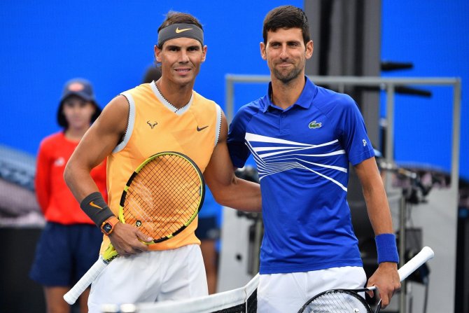 Rafael Nadal i Novak Djokovic Đoković Rafael Nadal i Novak Djokovic Đoković