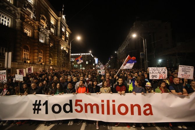 Protest jedan od pet miliona, opozicija