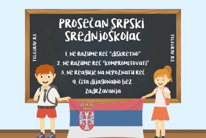 Prosečan srpski srednjoškolac