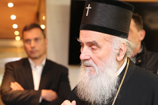Patrijarh Irinej i Veselin Jevrosimović Patrijarh Irinej i Veselin Jevrosimović