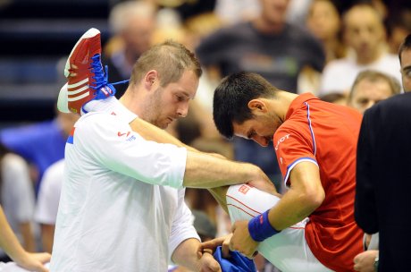 Miljan Amanović i Novak Đoković