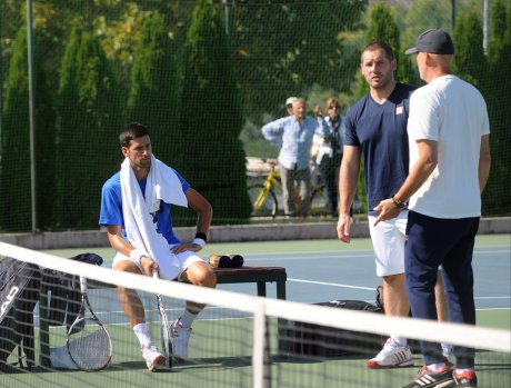 Miljan Amanović i Novak Đoković Miljan Amanović i Novak Đoković