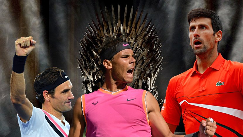 Rafael Nadal, Rodžer Federer, Novak Đoković