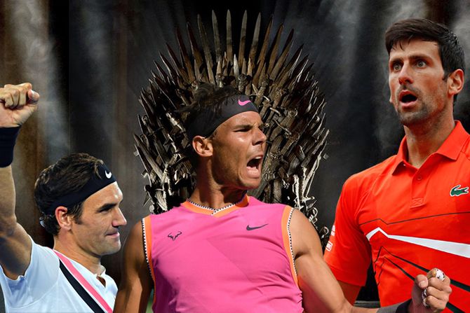 Rafael Nadal, Rodžer Federer, Novak Đoković