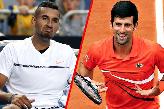 Nik Kirjos Novak Đoković Djokovic