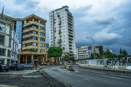 Nikozija, Nicosia, panorama grada, Kipar,